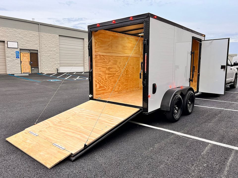 2024 J&C Suppliers 6x12 TA New Enclosed utility cargo trailer 9