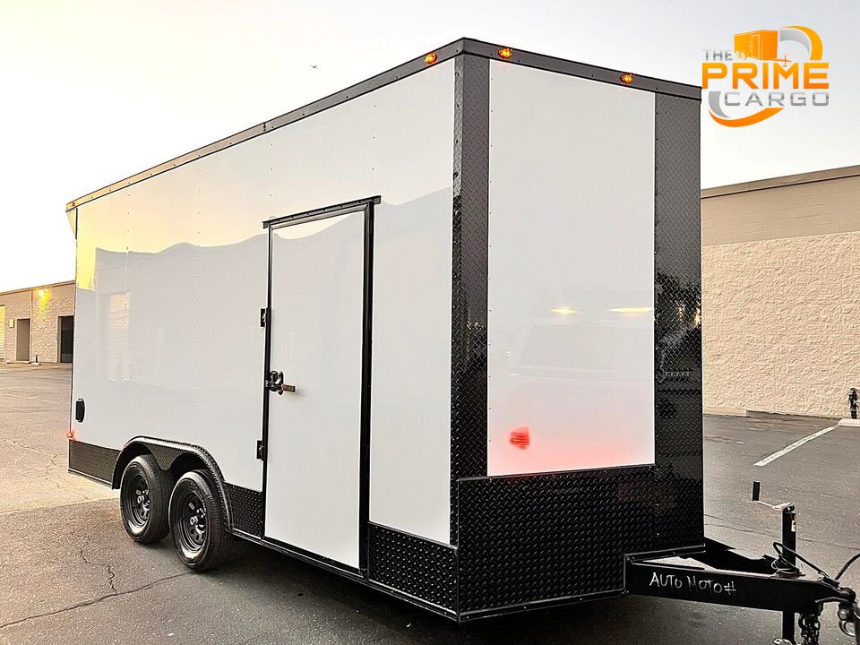 2024 J&C Suppliers New 8.5x16 TA enclosed utility cargo toy hauler trailer 1